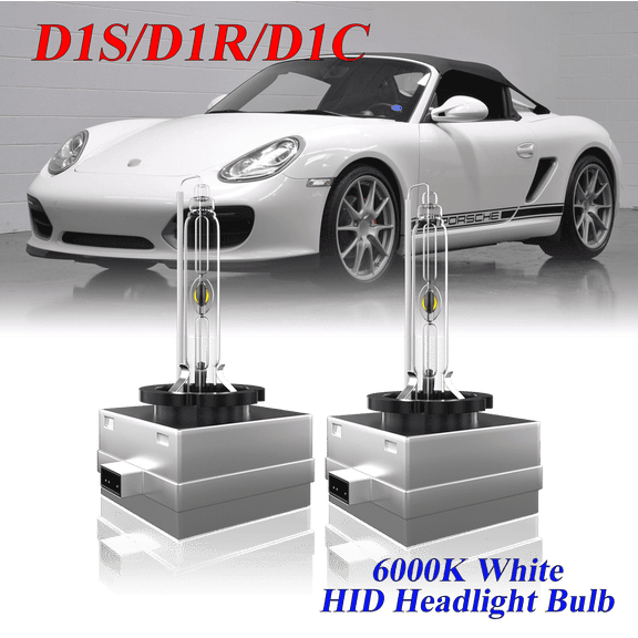 For Porsche Boxster 2005-2011 D1S HID Headlight High/Low Beam 6000K Crystal White Xenon Bulbs Set 2