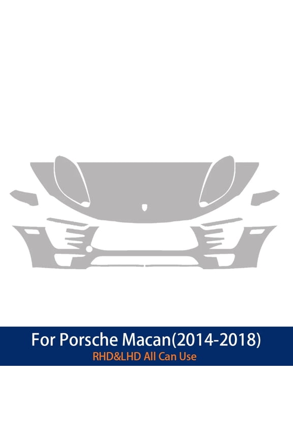 For Porsche Macan 2014-2018 PreCut Paint Protection Film Clear Bra PPF Self-Healing Body Sticker Anti-Scratch Resistant Styling