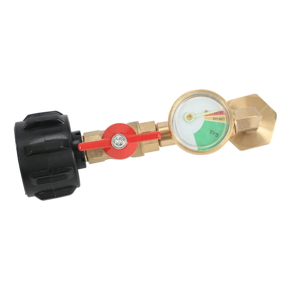 For Propane Cylinder Refill Adapter with Gauge & Control Valve