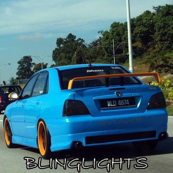 For Proton Waja Tinted Smoked Tail Lights Lamps Overlay Kit Film Protection