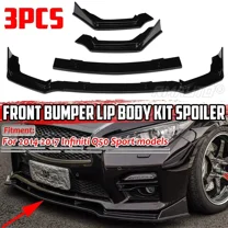 For Q50 Car Front Bumper Lip Spoiler Splitter Lip Diffuser Bumper Guard Apron For Infiniti Q50 2014-2017 2018-2021 Body Kit
