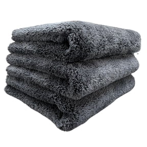 For Quick Detailers, Waterless Wash, Spray Waxes for Touch Ups, 70/30 Premium Korean Microfiber,16x16 inches, About 600 GSM, Gray, (3 Pack)