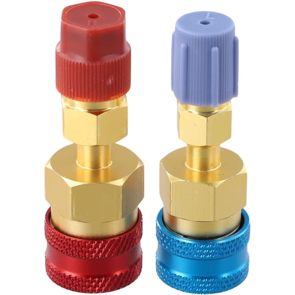 For R1234yf To R134a Adapter Kit, Brass High Low Side Quick Couplers,For Car A/C AC Manifold Gauge Charging Conversion