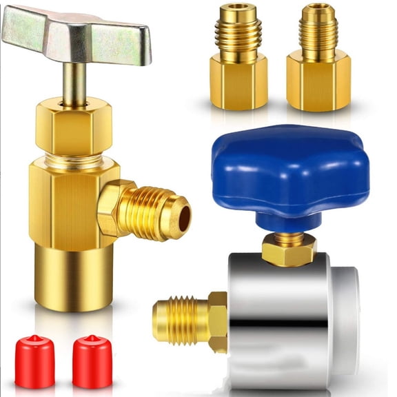 For R134A Refrigerating Dispenser Thread Valve Bottle Opener Vacuum Pump Adapter