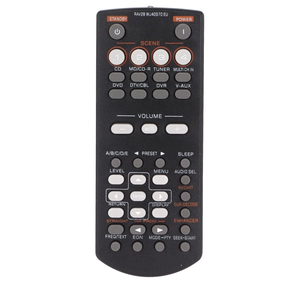 For RAV34 Remote Control DVD Video Controller Replacement for RAV34 RAV250 RXV361 RXV365 HTR6030 HTIB680