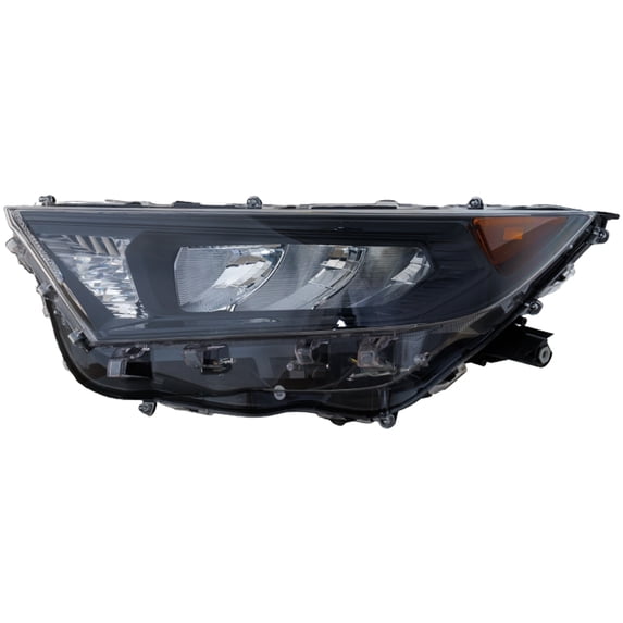 For RAV4 19-21 HEAD LAMP LH, Lens and Housing, LED, w/ Adaptive Headlight, Black Bezel, Japan Built Vehicle, LE Model