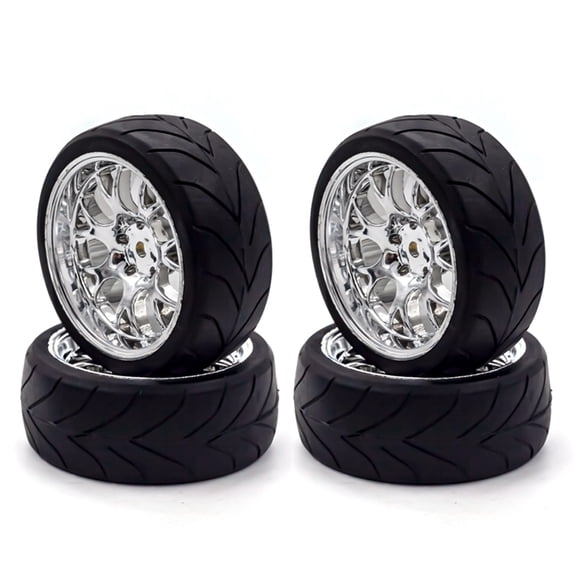 For RC Drift Tires RC Racing Car Tires 4pcs Replacements For 1/10 HSP94123 94122 D5 RC Drift Car