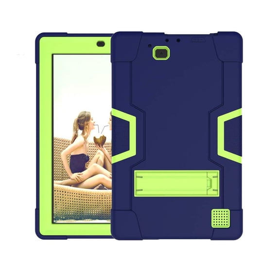 For RCA 11 Delta Pro 2 2nd Gen Case ; RCA 11.5" Galileo Pro RCT6513W87DK Case SOTUTO Heavy-Duty Rugged Hybrid Case Built-in Stand for RCA Premier RCA 11 Delta Pro Pro 2 11.6 inch - Navy+Green