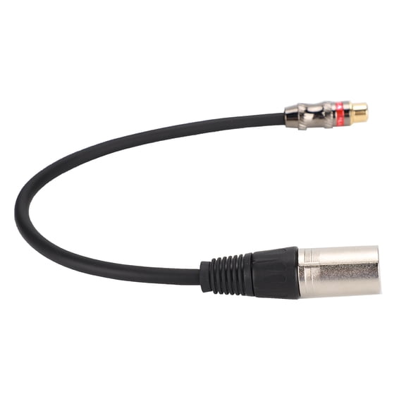 For RCA Female to XLR Male Zinc Alloy Casing Gold Plated for RCA Interface Audio Adapter Cable