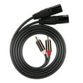 thumbnail image 1 of For RCA Male to XLR Male Audio Adapter Cable Double row PVC Wire Audio Connection Cable, 1 of 8