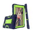 thumbnail image 1 of For RCA Voyager 7 inch Case , RCA Voyager ll 7 Mignova Heavy-Duty Drop-Proof and Shock-Resistant Rugged Hybrid Case(with Built-in Stand) , For RCA 7 inch Voyager 2016 / 2017 Tablet (Navy Blue+Green), 1 of 7