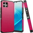 thumbnail image 1 of For REVVL 7 5G METKASE (Original Series) Tough Strong Shockproof Hybrid in Slide-Out Package - Hot Pink, 1 of 6