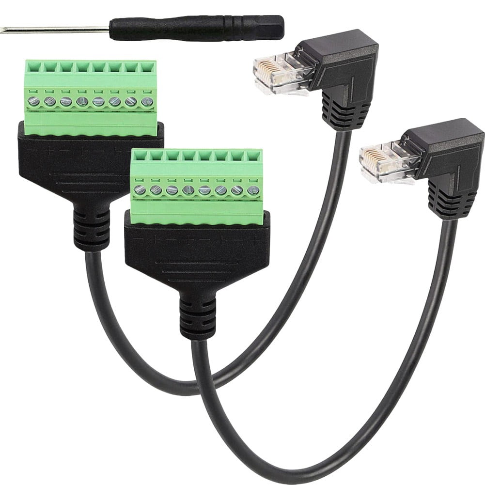 For RJ45 to 8-pin screw terminal adapter network cable solder-free ...