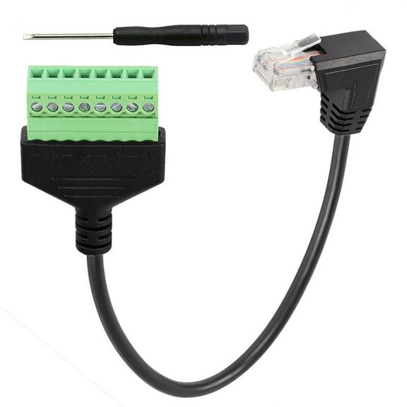 For RJ45 to 8-pin screw terminal adapter network cable solder-free convenient