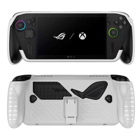 For ROG XBOX Ally X/Ally Case with Kickstand, TPU Protective Cover - Anti-Slip & Shockproof (Grey)