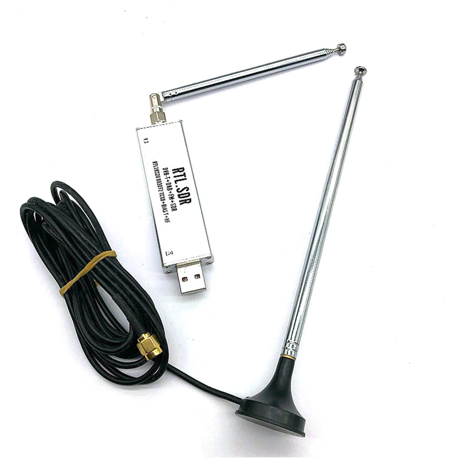 For RTL SDR V3 R820T2 RTL2832U 1PPM TCXO SMA RTLSDR Receiver with Antenna