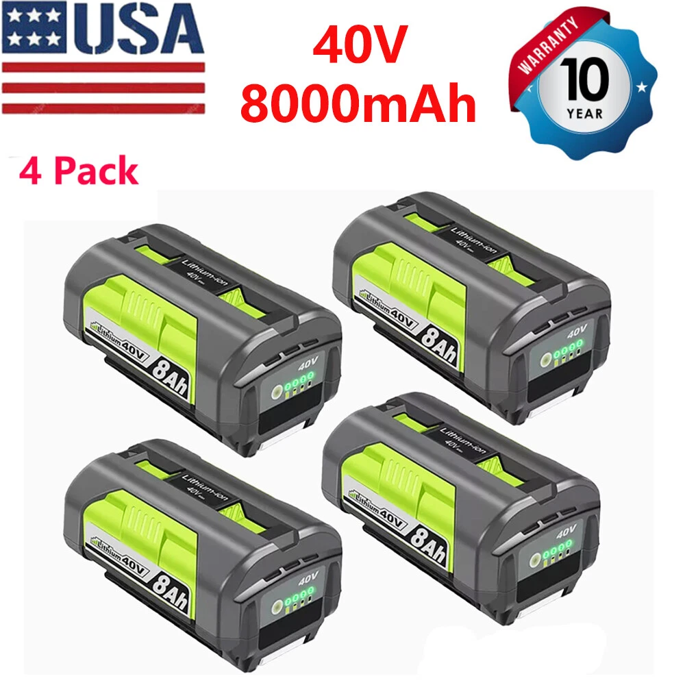 For RYOBI 40V 8.0Ah Lithium-Ion Battery Replacement OP40201 OP40261 OP4030