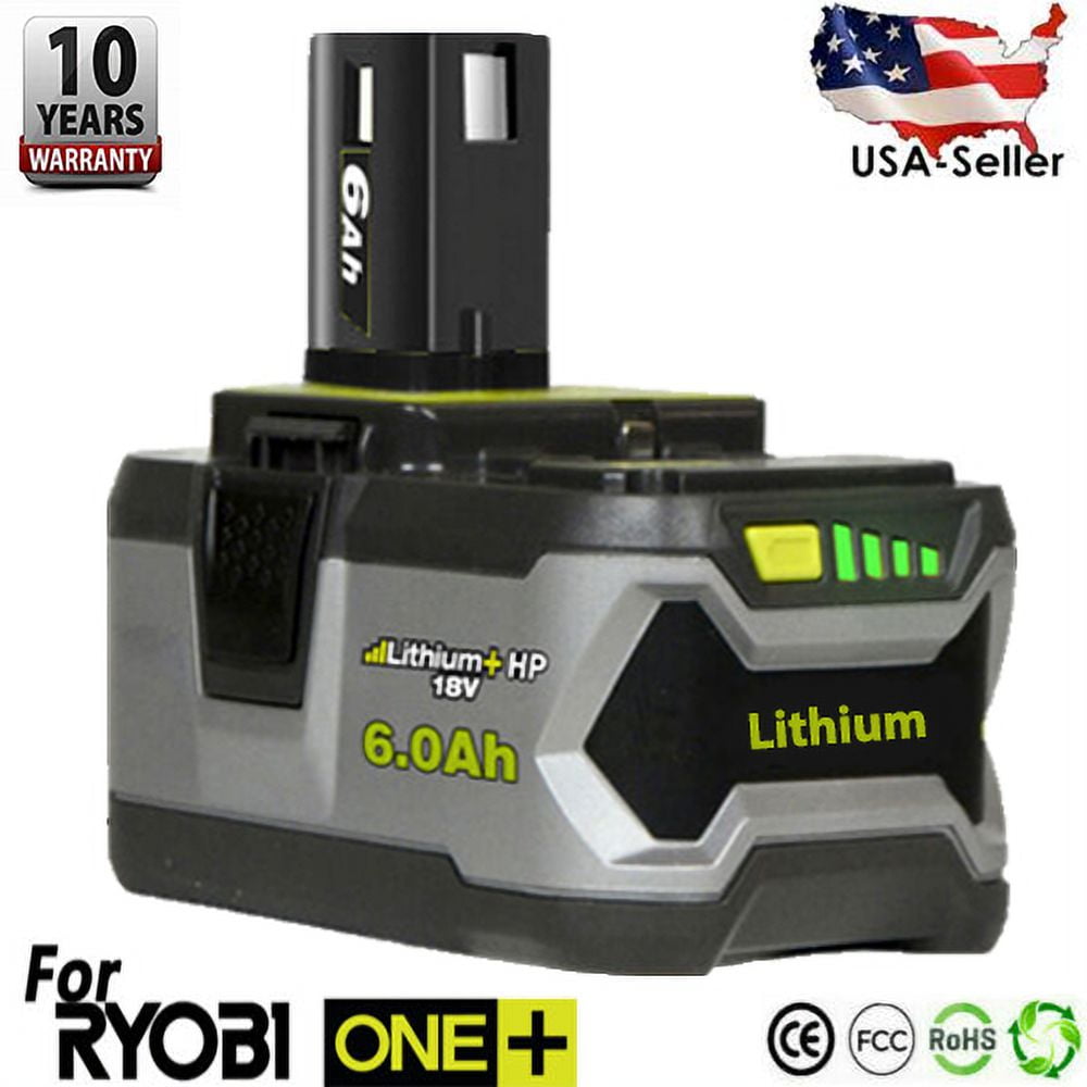 For RYOBI P108 18V One Plus High Capacity Battery 18 Volt Lithium Ion New 6.0Ah