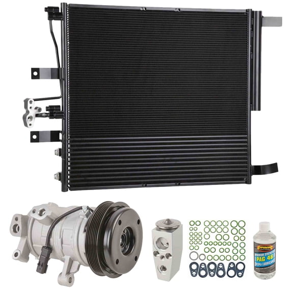 For Ram 1500 2013 A/C Kit w/ AC Compressor Condenser & Drier - BuyAutoParts