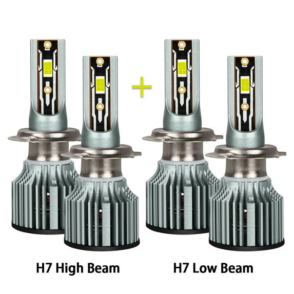 For Ram ProMaster 1500/2500/3500 2014-2019 LED Headlight Bulbs H7 H7 High beam and Low beam Bulbs,q8