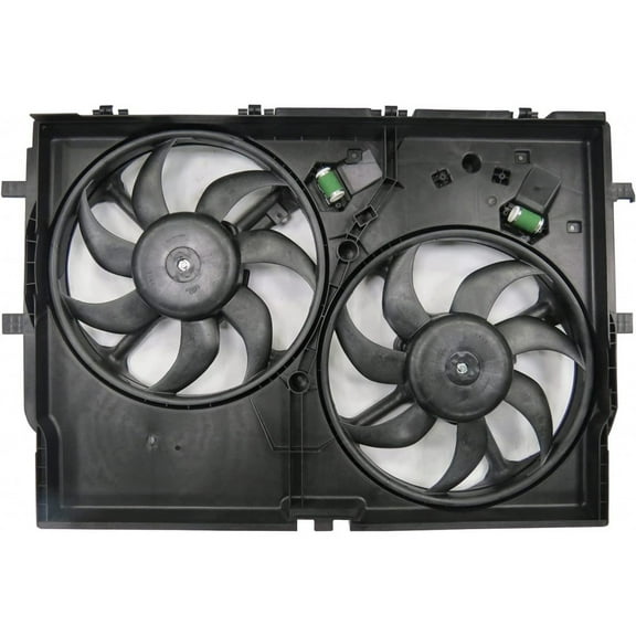 For Ram Promaster 1500 / 2500 / 3500 Radiator and A/C Condenser Fan Assembly 2014-2019 3.6L w/ Aircon For CH3115186 | 68189000AA