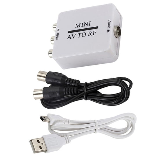 For Rca/Composite To Av Rf/Coaxial Converter, Av 2 Rf Modulator, Coaxial Adapter