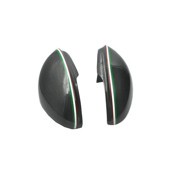 For Rear Mirror Housing Stelvio Retrofit Tricolour Carbon Fibre Reversing Mirror Housing