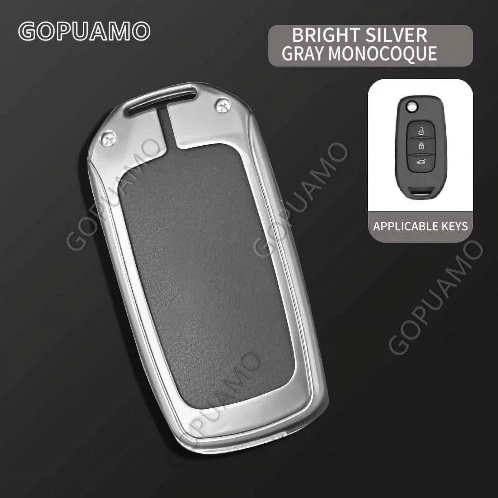 ontto Autosleutel hoes Cover Past op Renault Kadjar Captur Megane 3 symbolen Logan 2 Sandero 2 Dacia Duster afstandsbediening sleutelhanger TPU beschermhoes sleuteletui 3 toetsen rood
