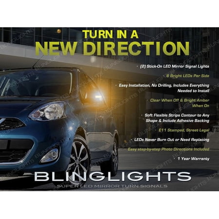 For Renault Pulse LED Mirror Turn Signal Light Kit Side Signaler Lamp Set