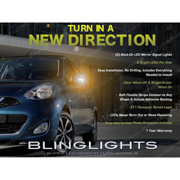 For Renault Pulse LED Mirror Turn Signal Light Kit Side Signaler Lamp Set