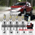 thumbnail image 1 of For Renault Sandero 2010-2017 LED Headlight Bulbs,9003 H4 High beam and Low Beam+ H11 Fog light Bulbs,6pc, 1 of 10