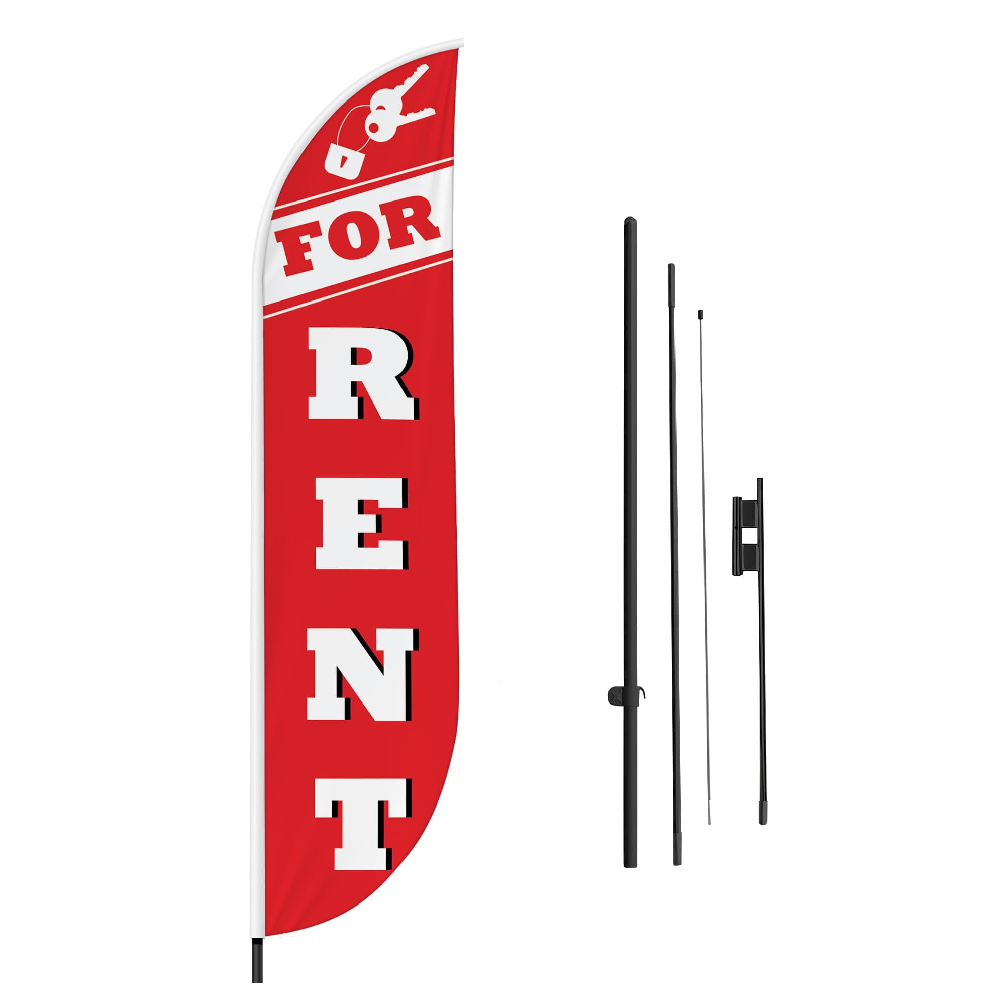 For Rent Feather Flag(11.5feetX2.5feet) by DreamController | Outdoor ...