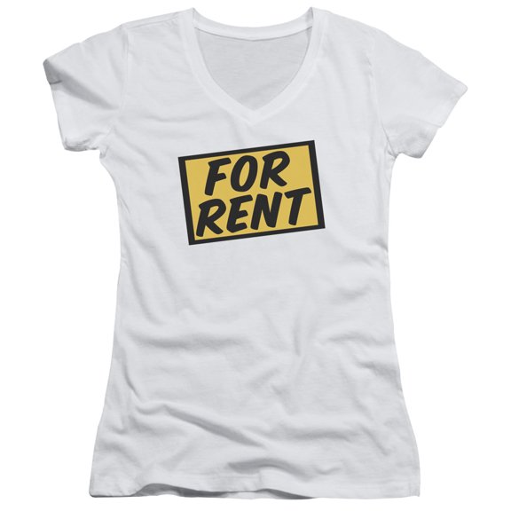 - For Rent - Juniors Cap Sleeve V-Neck Shirt - Small