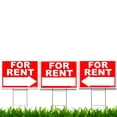 thumbnail image 1 of For Rent Yard Sign Kit - Rental Property - (1) 24" x 18" Yard Sign (2) Directional Left Right Arrow and 3 Metal Stands, 1 of 5