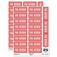 thumbnail image 1 of For Review with Border Document Sticker Set - Red - Matte Finish - 2.00" Large, 1 of 7