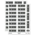 thumbnail image 1 of For Review with Border Document Sticker Set - White - Gloss Finish - 2.00" Large, 1 of 7