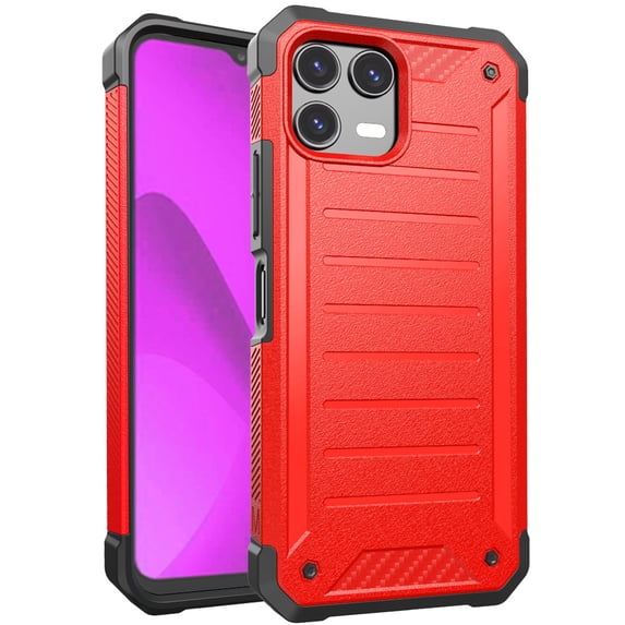 Revvl 8 Pro Tough Hybrid Case - Red