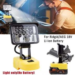 For Ridgid 18V Battery LED Work Light Torch Flood Light Portable Outdoor Lamp