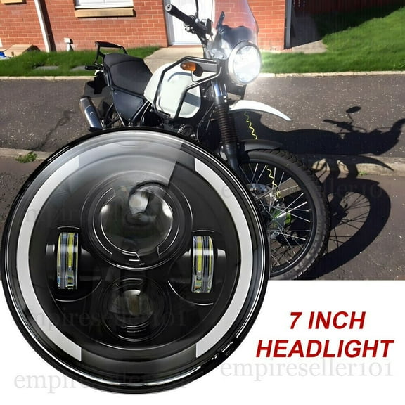 For Royal Enfield Himalayan 2018-2022 7" inch LED Projector Headlight Halo DRL