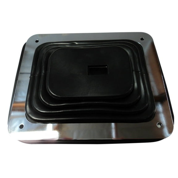 For Rubber Shifter Boot With Chrome Plate 5 5/8 Inch X 6 3/4 Manual Automatic 350