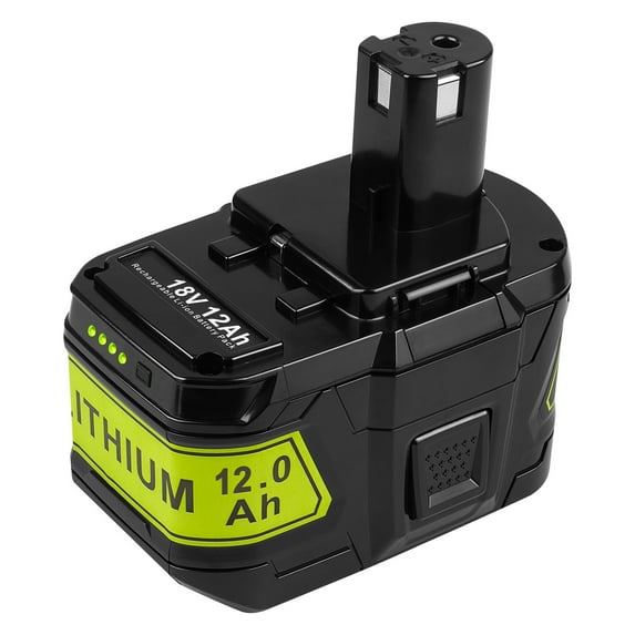 For Ryobi 18-Volt 12.0Ah Replacement Tool Battery, Power High Capacity Lithium-Ion Battery Compatible with Ryobi BPL-1815, BPL-1820G, P105, P109