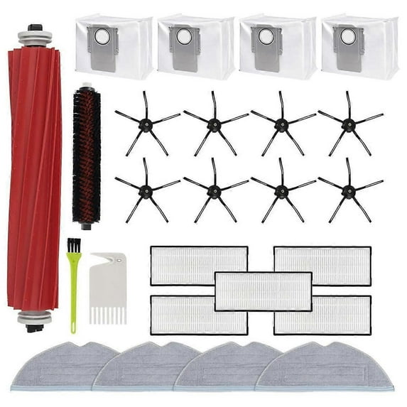 For S7 MaxV Ultra/ S7 Max Ultra Robot Vacuum Cleaner Parts Main Side Brush Hepa Filter Mop Cloths D As Shown