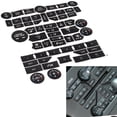 thumbnail image 1 of For SAAB 3rd Gen 9-5NG 9-4X Button Repair Decal Set Climate Control Radio Stereo Black Accessories For Vehicles, 1 of 6