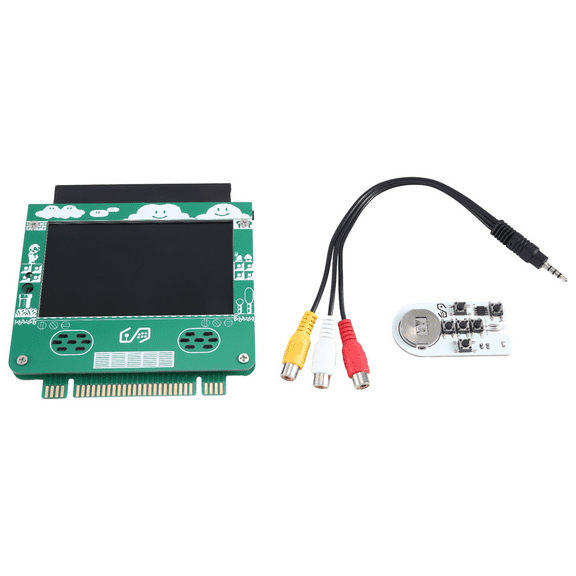 For SFC/SNES Screen Game Card Mini Monitor for Super Family Computer Retro Game Part(4.3 Inch),1 x game console screen card,Green
