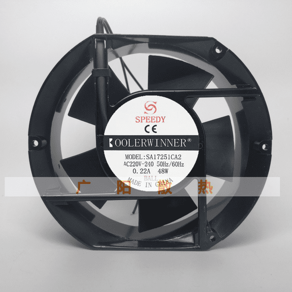 For SPEEDY SA17251CA2 AC 240V 0.22A 172x150x50mm 2-Wire Server Cooling Fan