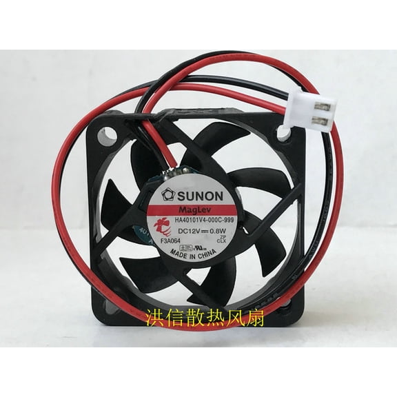 For SUNON HA40101V4-000C-999 DC 12V 0.8W 40x40x10mm 2-Wire Server Cooling Fan