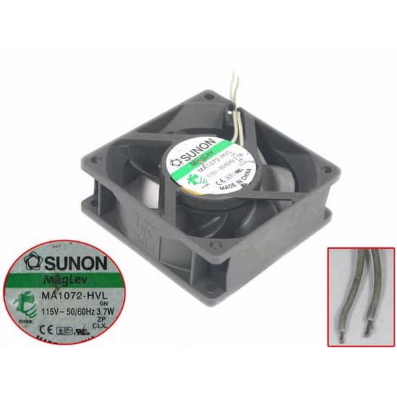 For SUNON MA1072-HVL AC 115V 3.7W 70x70x25mm 2-Wire Server Cooling Fan