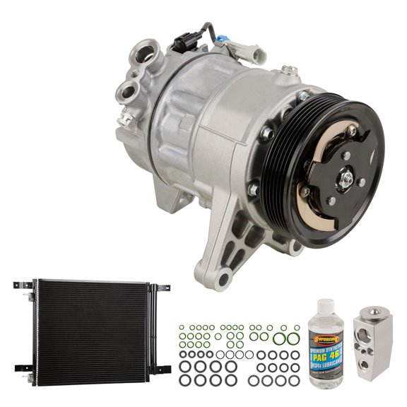 For Saab 9-4X 2011 OEM AC Compressor w/ Condenser Drier - BuyAutoParts