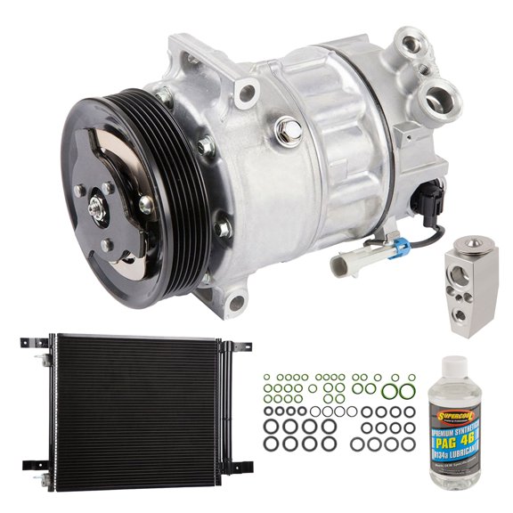 For Saab 9-4X 2011 OEM AC Compressor w/ Condenser Drier - BuyAutoParts