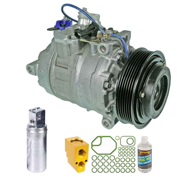 For Saab 9-5 1999 2000 2001 2002 2003 OEM AC Compressor w/ A/C Repair Kit - BuyAutoParts